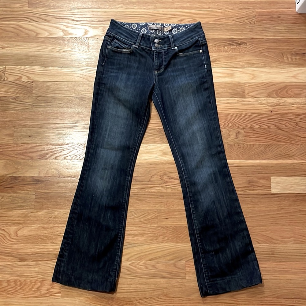 Paige boot cut dark wash jeans size 26